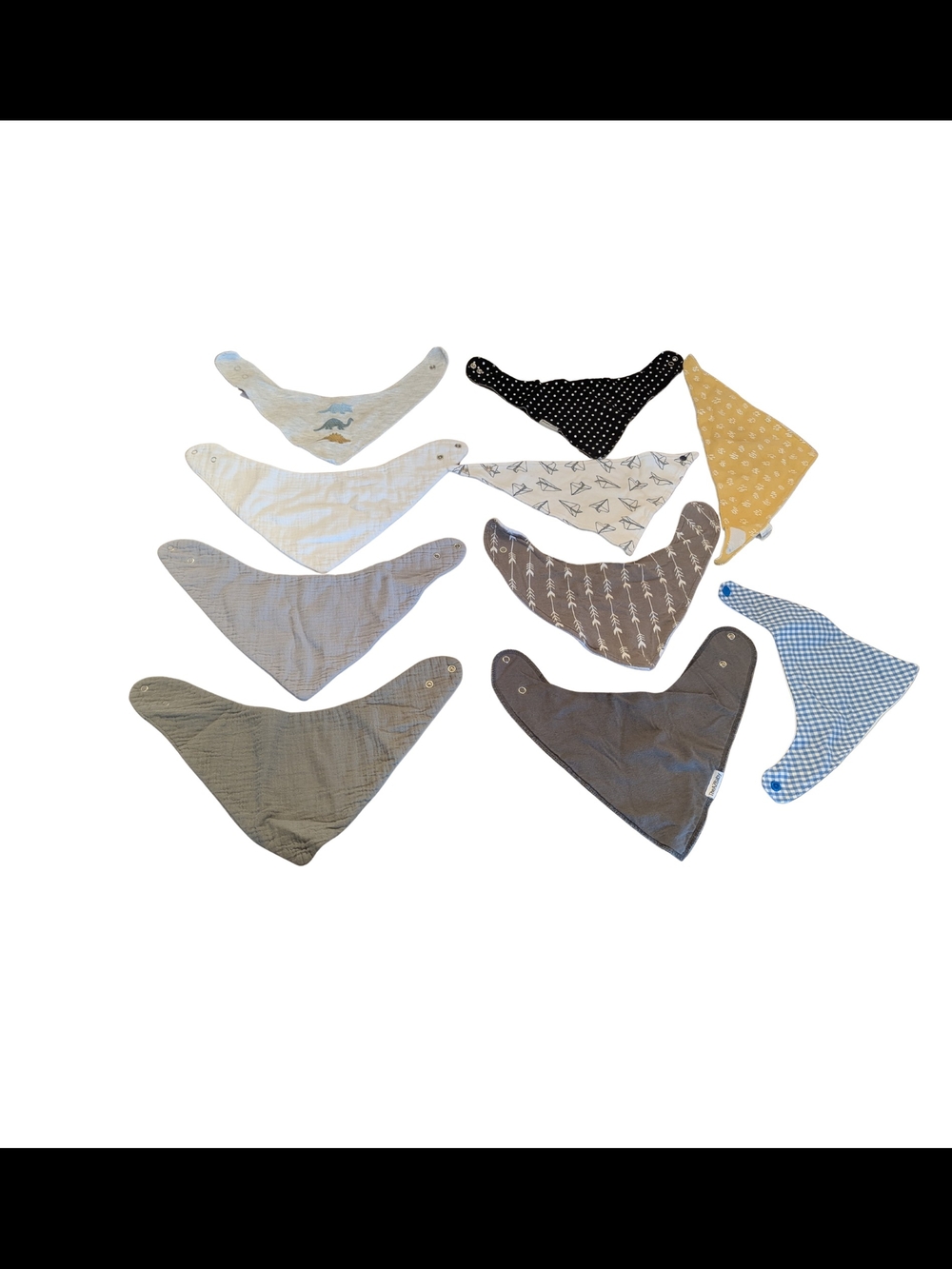 EUC Baby Neutral Bandana Bib Bundle B